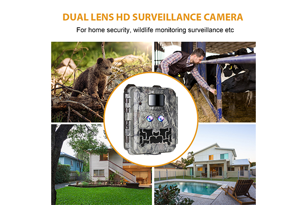 How does the intelligent tracking trail camera with dual lens accurately lock the target and record the wonderful moments?